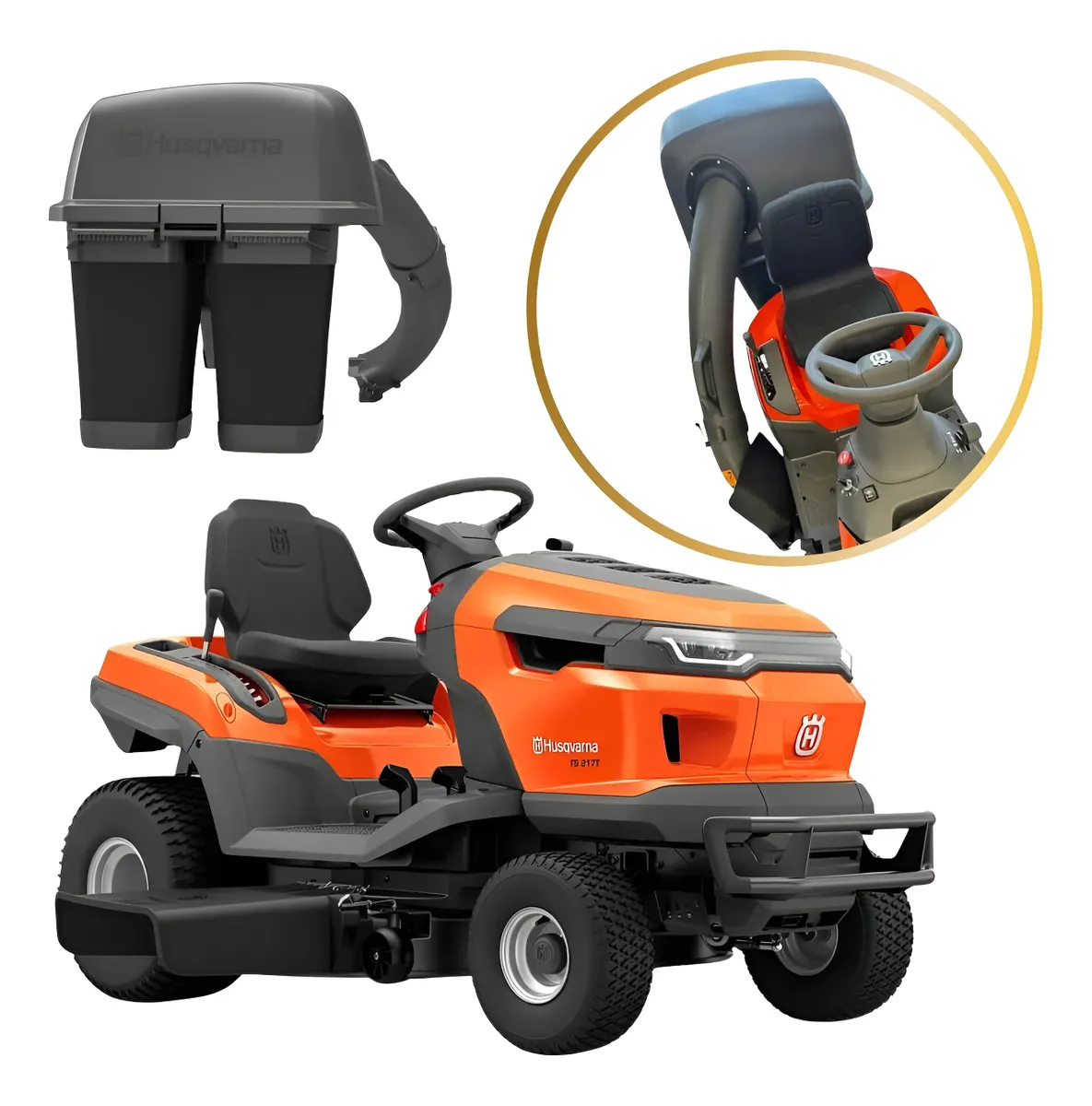 Trator Cortador Ts217 C/ Recolhedor De G ...